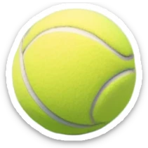 grass court, with the lines of the court clearl with visible in the background. A tennis racket and ball/ The scene captures the essence of the sport, highlighting the equipment and the vibrant, open atmosphere of a tennis match sticker