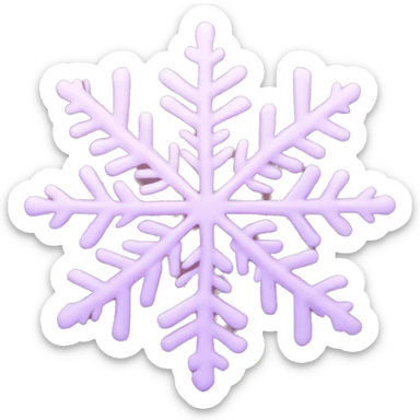 pastel pink snowflake  sticker