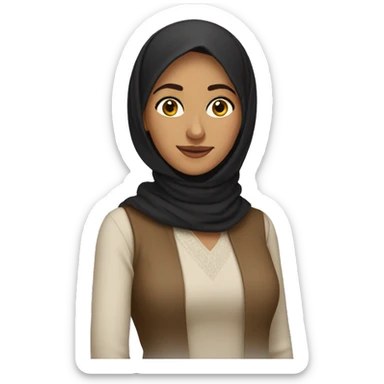 Middle Eastern Woman in Her 30s sticker
