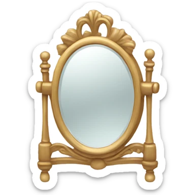 Vanity mirror  sticker