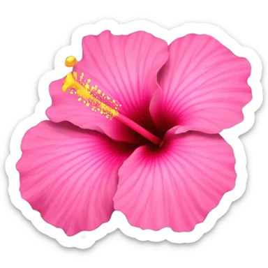 Pink Hibiscus  sticker