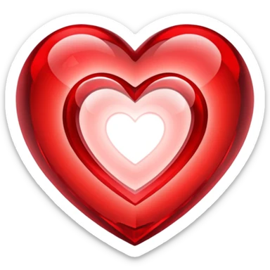 Red crystal with a red glow coming from its center. In the center of the crystal a $ sticker