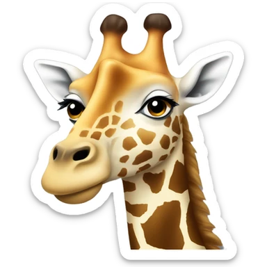 giraffe with short neck sticker