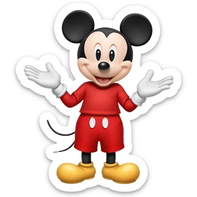 classic Mickey Mouse sticker
