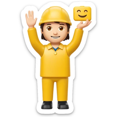 Playmobil guy sticker