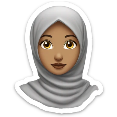 Beautiful Hijabi girl sticker