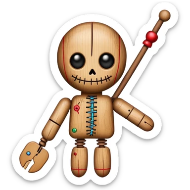 voodoo doll sticker
