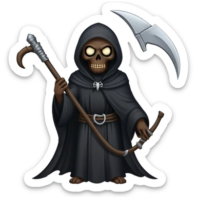 A grim reaper sticker