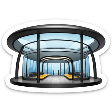 haz un emoji del oculus estacion de autobus  en new york mas realista y mejor sticker