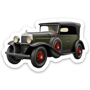  1930 hot rod WW1 Mercedes German Staff Car sticker
