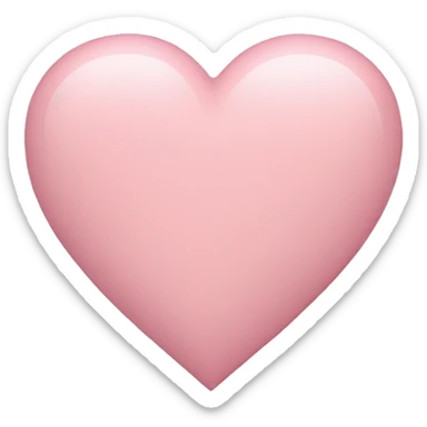 pastel pink heart sticker