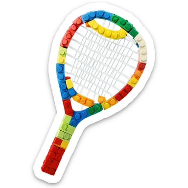 Lego tennis racquet sticker