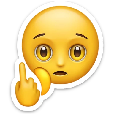 Eye twitching emoji sticker