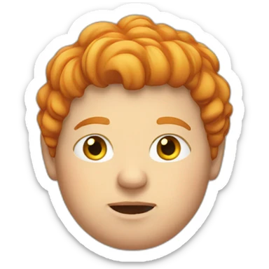 fat ginger with hoodie sticker