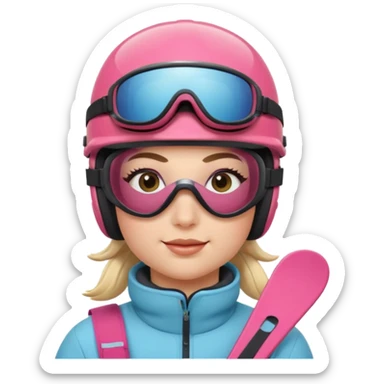 skier sticker