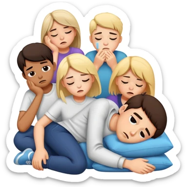 Gen Z crash out sticker