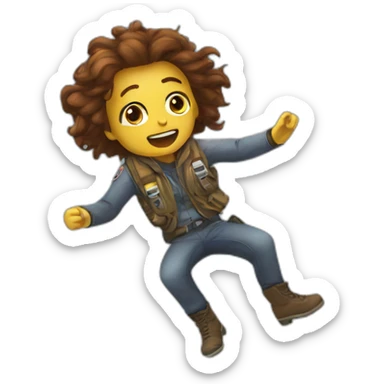 Crash landing you sticker