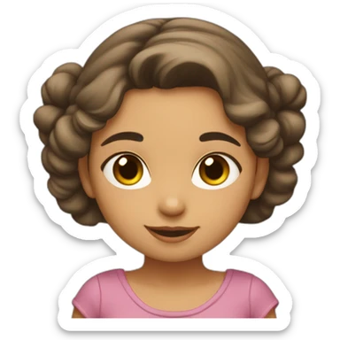 Niña pequeña curando gatos sticker