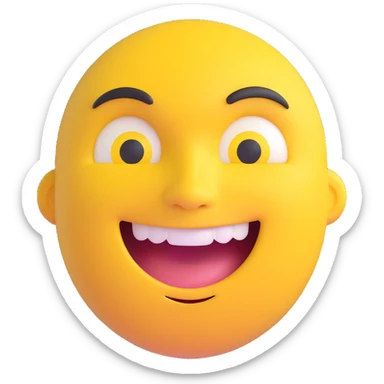 laughing face emoji sticker