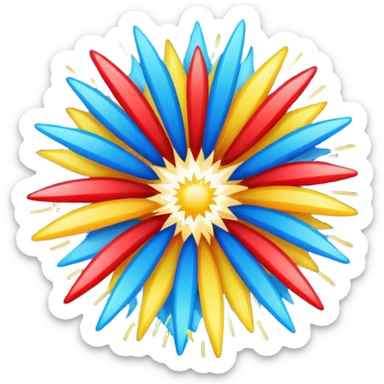 firework burst sticker