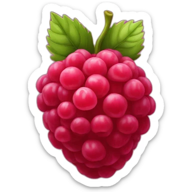 raspberry fruit sticker