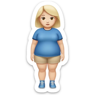 Fatty girl full body sticker