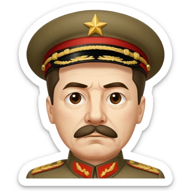Joseph stalin is sad sticker