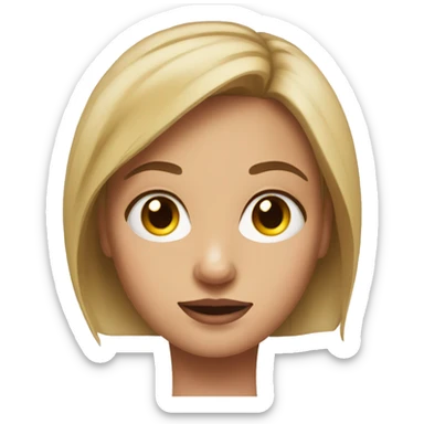 realistic portrait of a girl and her legs sticker