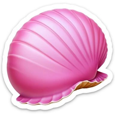Beach shell pink sticker