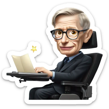 Steven hawking sticker
