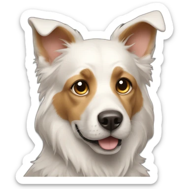 A super hero dog sticker