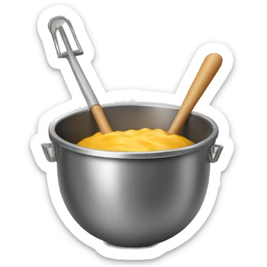coole batter in a metal bowl sticker