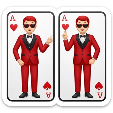 matching card sticker