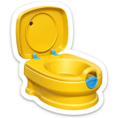 Yellow Children’s potty without a lid  sticker