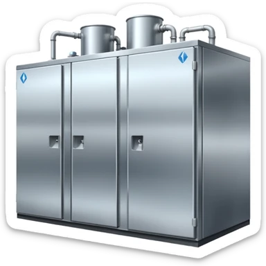 ambient and refirigeration warehouse at an angle cold sticker