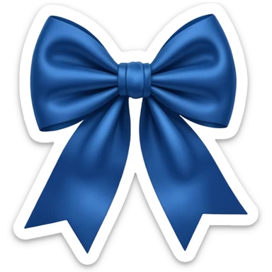 Laço azul escuro sticker