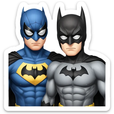 Spiderman et Batman sticker