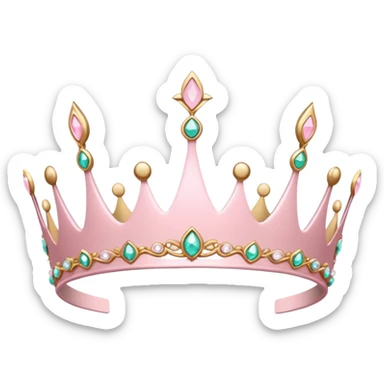 light pink tiara sticker