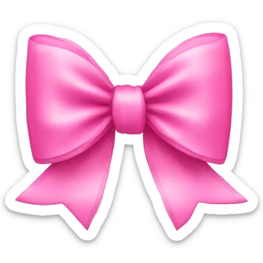 Pink bow  sticker