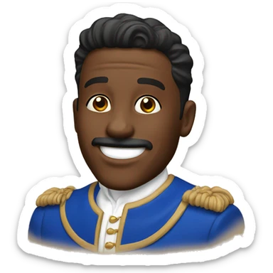 Duke Dennis smiling sticker