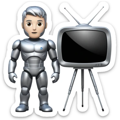 Titan TV man sticker