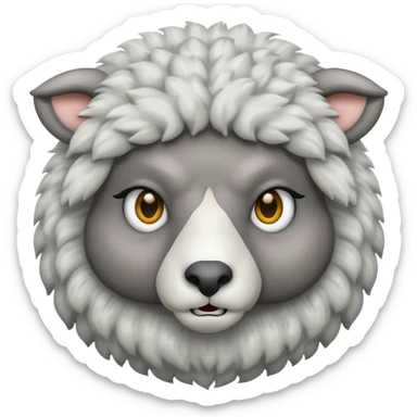a sheep disguised in wolf's clothing sticker