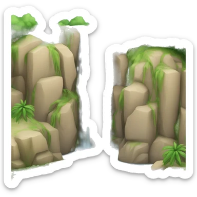 cascada de agua sticker