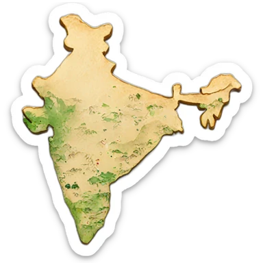 India map sticker