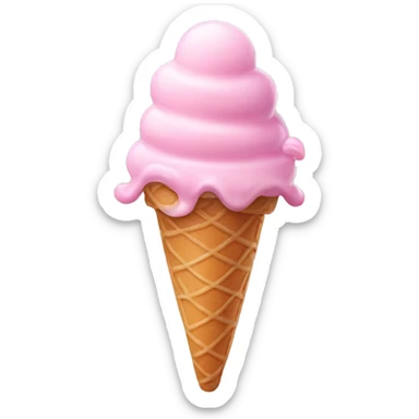 cute pink aesthetic ice cream sticker