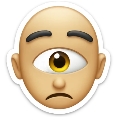 eye clenching like your annoyed sticker