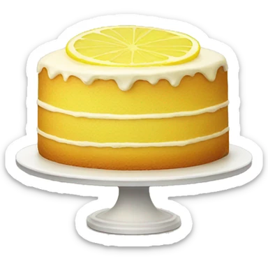 Lemon cake sticker