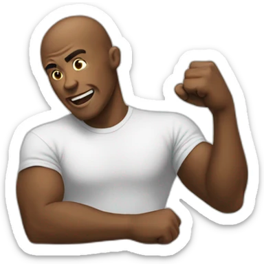 man bang his fist on a table sticker