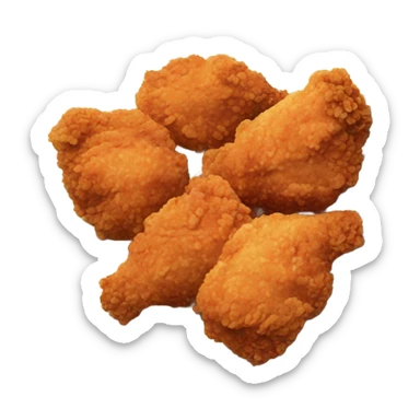 Fried chicken with watermelon  sticker