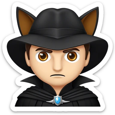 quiero genera un emoji de zorro especificamente este emoji 🐺mesclado con el emoji de gatito triste solo las lagrimas 😿 sticker